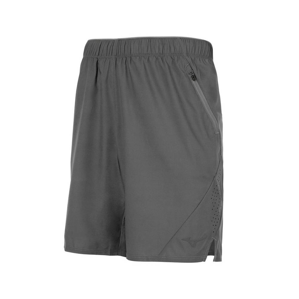 Panske Šortky Mizuno Alpha 9" Siva Vypredaj FWTR35749